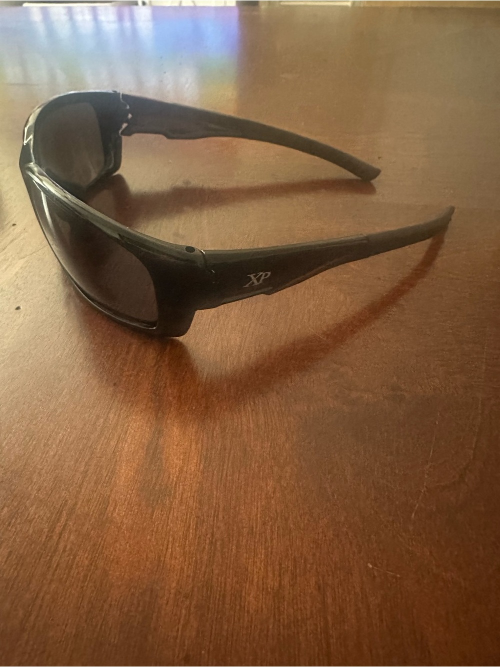 Men's Black Wrap Sunglasses - Polarized Look